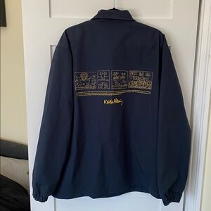 Keith Haring Uniqlo  XL Jacket Windbreaker Navy New York